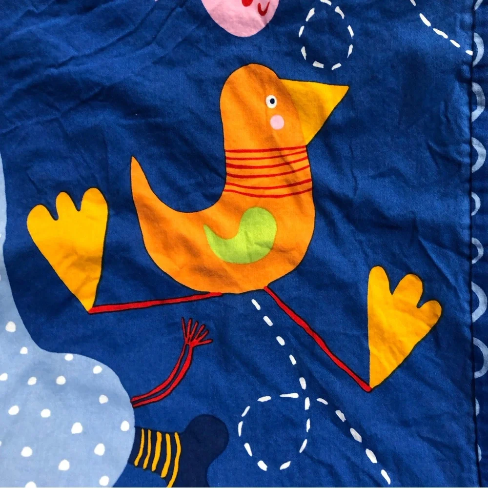 IKEA bright blue animals duvet cover twin